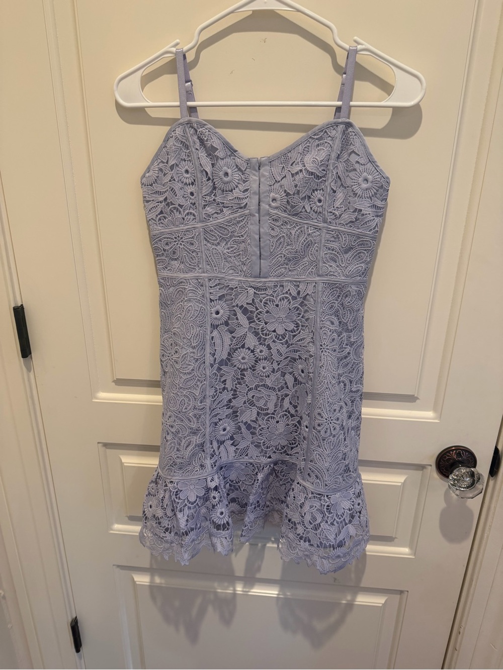 Lilac Lace Spaghetti-Strap Girls' Dress